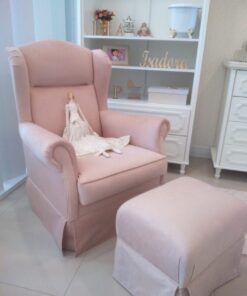 Poltrona Julia Balanço - Rosê, sem puff