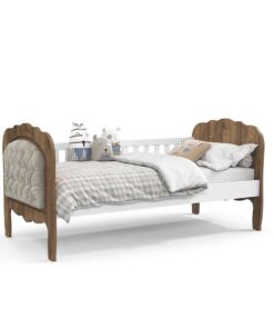 Cama Provence Madeirada com estofamento