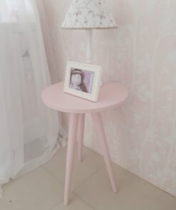 Mesinha Tripé Rosa - Timber