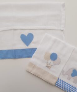 Kit 03 paninhos de boca, personalizado com nome