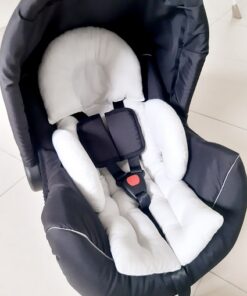 Protetor de cabeça, lateral para bebê conforto Cinza