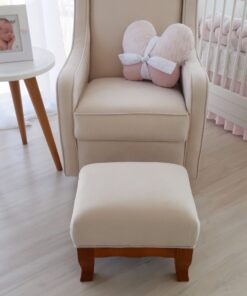 Poltrona Baby com balanço com puff - consulte tecidos