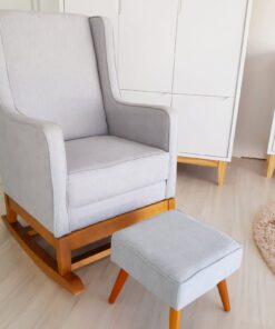 Poltrona Sofia Pés com balanço com puff - consulte tecidos