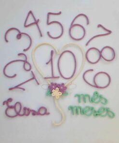 Letreiro do nome do seu bebê + mês versário